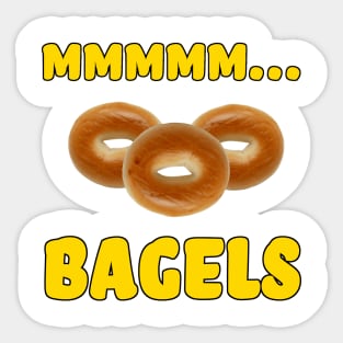 Mmmm... Bagels Sticker